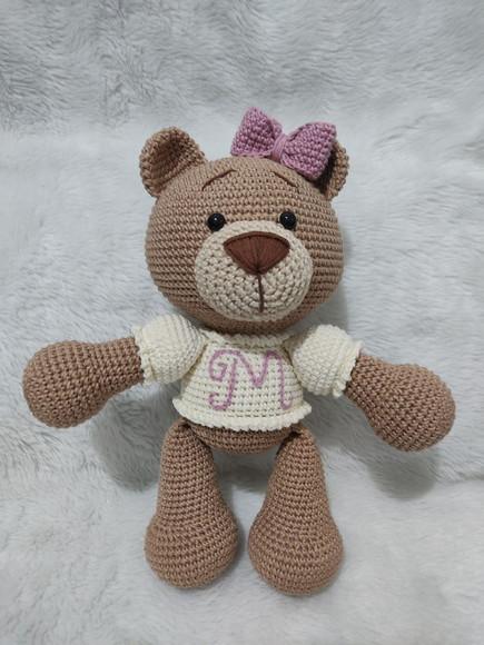 Ursa Bordada Amigurumi