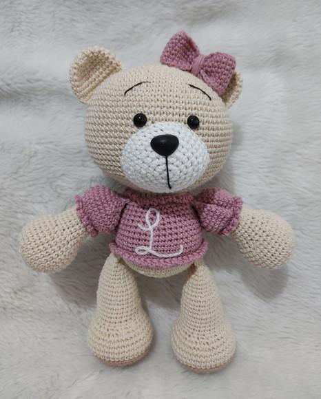 Ursa Bordada Amigurumi