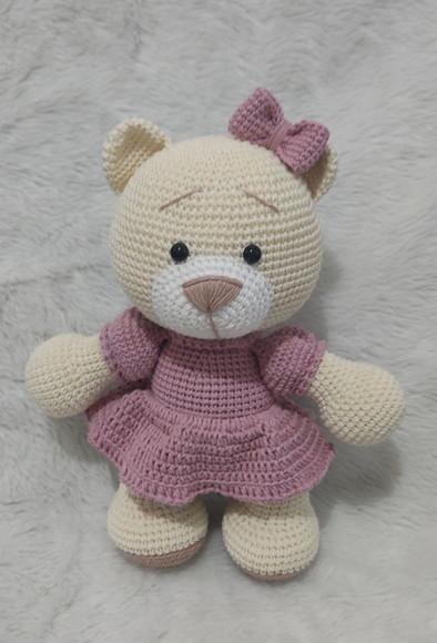 Ursa Vestido Amigurumi