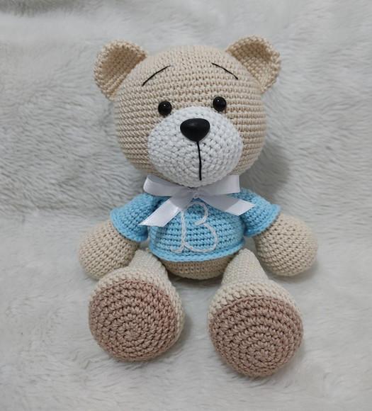 Urso Bordado Amigurumi