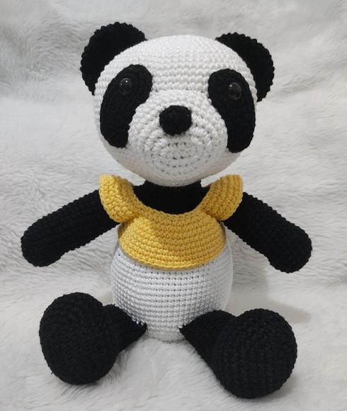 Urso Panda Amigurumi