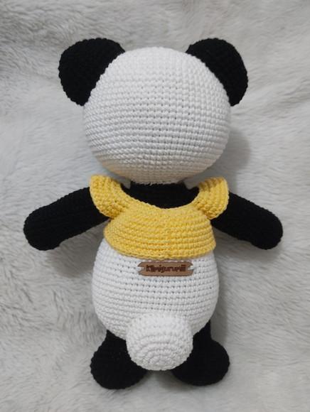 Urso Panda Amigurumi