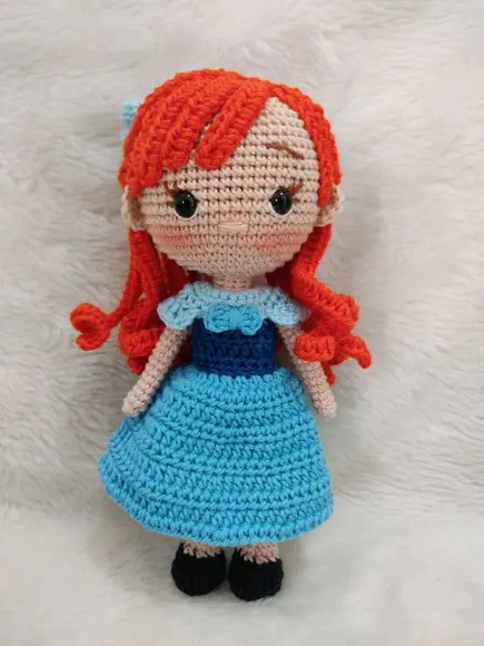 Ariel vestido Amigurumi