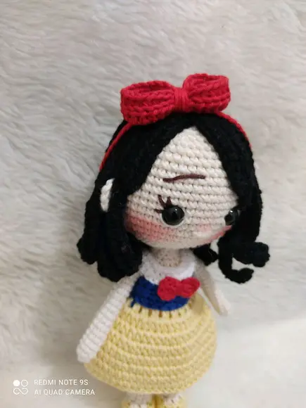 Branca de neve Amigurumi