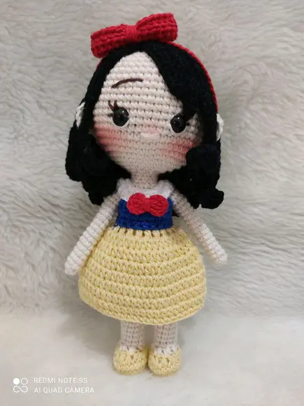 Branca de neve Amigurumi