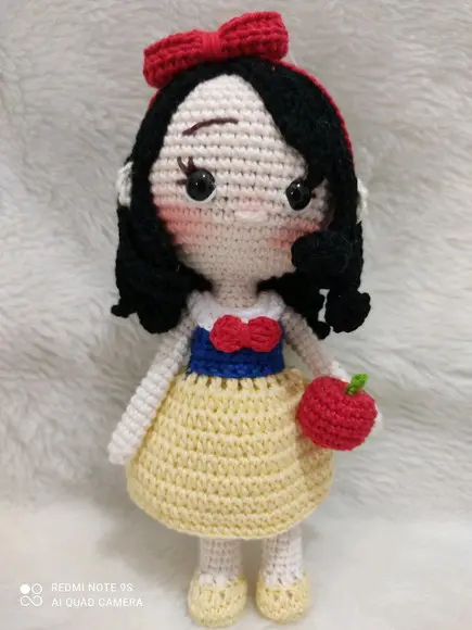 Branca de neve Amigurumi