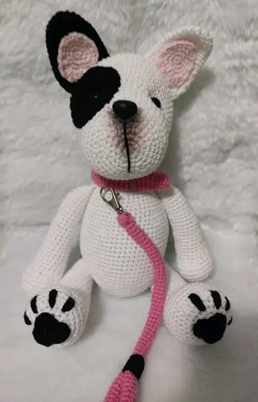 Cachorro Bulldog Francês Amigurumi