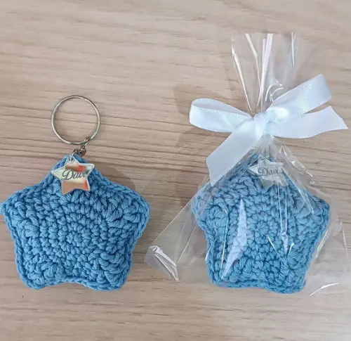 Chaveiro Estrela Amigurumi