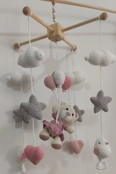Móbile Ursa Amigurumi