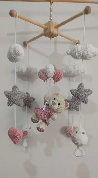 Móbile Ursa Amigurumi
