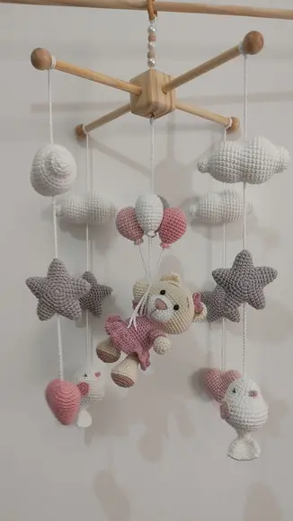 Móbile Ursa Amigurumi