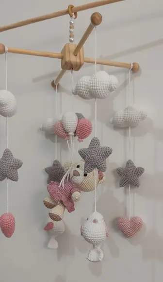 Móbile Ursa Amigurumi