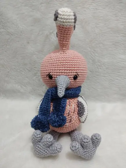 Pássaro Poupa Harry Amigurumi