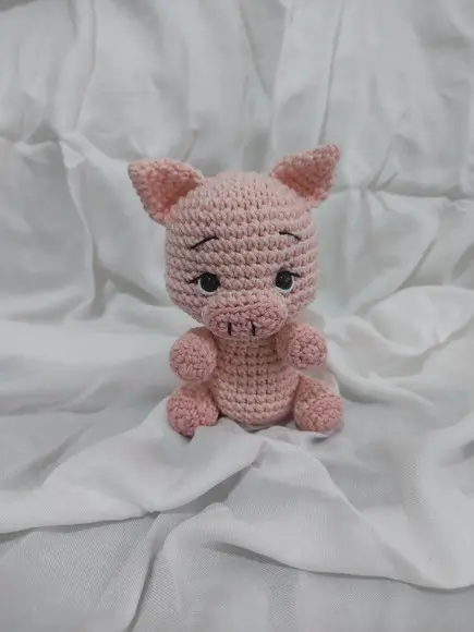 Porco Mini Amigurumi