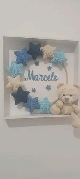 Porta Maternidade Estrelas Urso