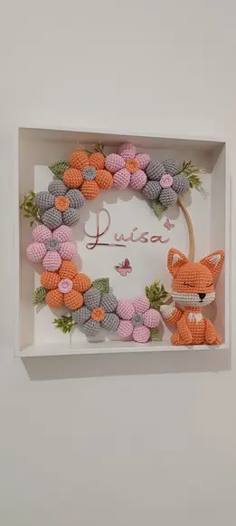 Porta Maternidade Raposa Menina