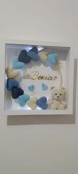 Porta Maternidade Urso Vidro