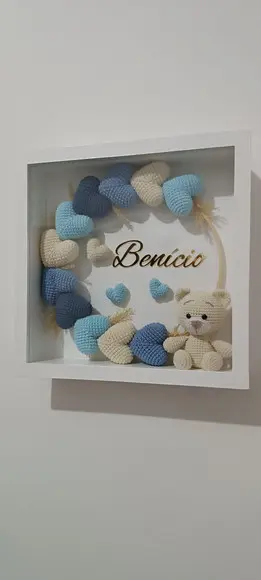 Porta Maternidade Urso Vidro
