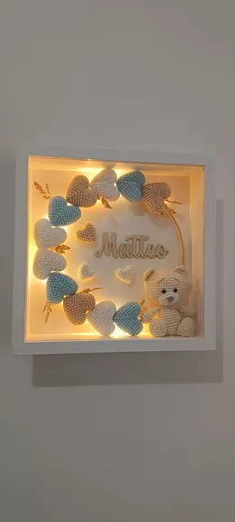 Porta Maternidade Urso Vidro