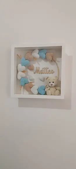 Porta Maternidade Urso Vidro