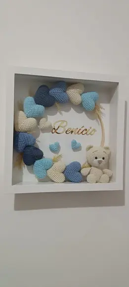 Porta Maternidade Urso Vidro