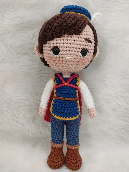 Príncipe Florian Amigurumi (Branca de Neve)