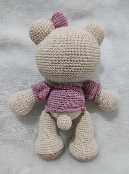 Ursa Bordada Amigurumi
