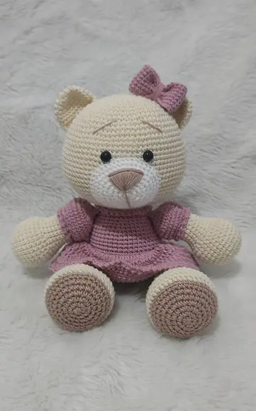 Ursa Vestido Amigurumi