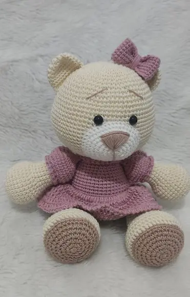 Ursa Vestido Amigurumi