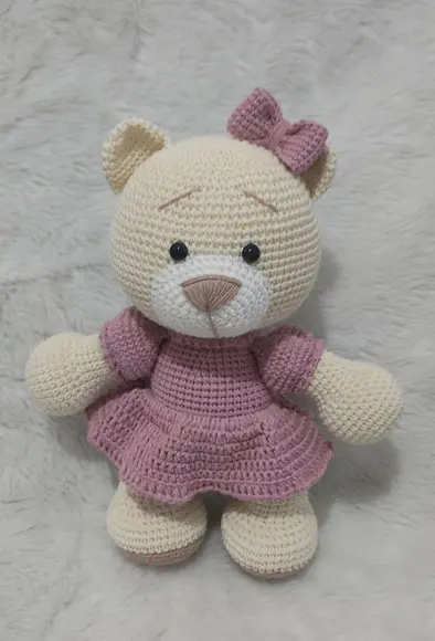 Ursa Vestido Amigurumi