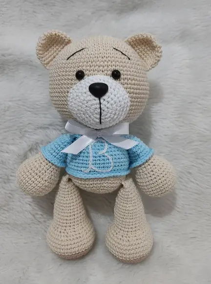 Urso Bordado Amigurumi