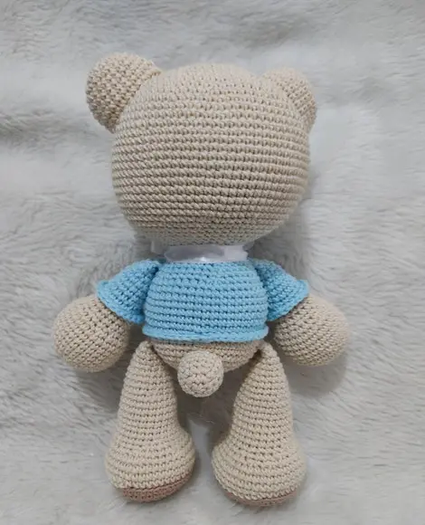 Urso Bordado Amigurumi