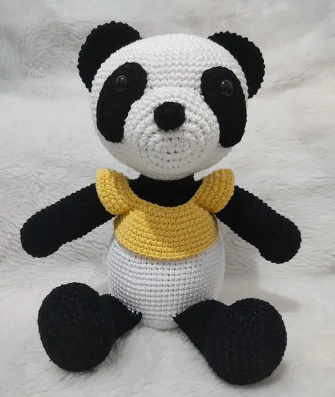 Urso Panda Amigurumi