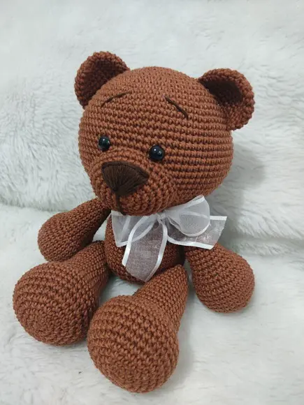 Urso Laço Amigurumi