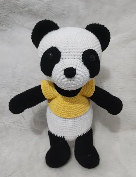 Urso Panda Amigurumi