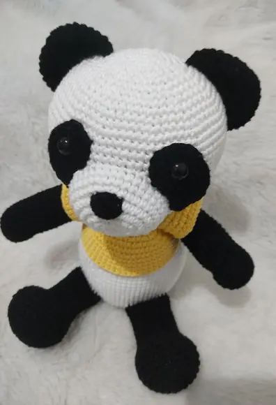 Urso Panda Amigurumi