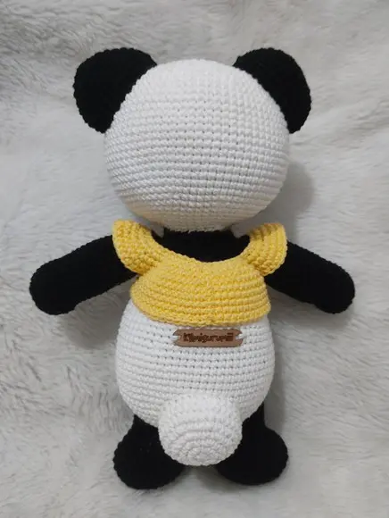 Urso Panda Amigurumi