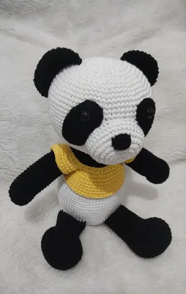 Urso Panda Amigurumi