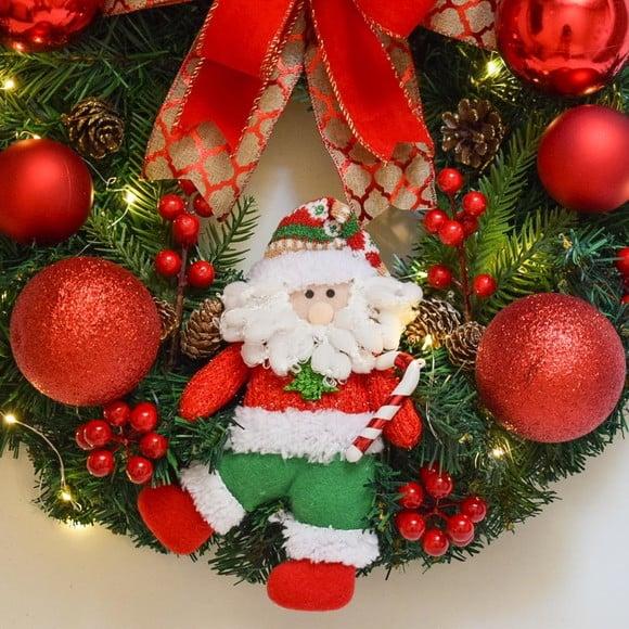 Guirlanda de Natal com Papai Noel