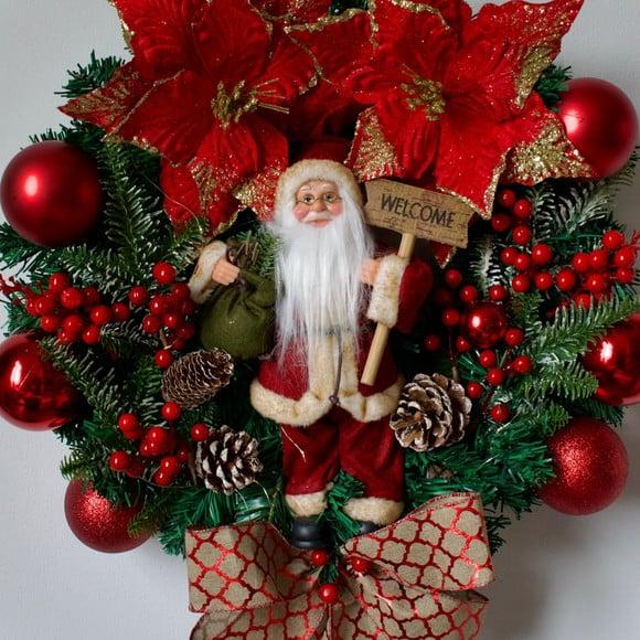 Guirlanda de Natal Papai Noel com Led
