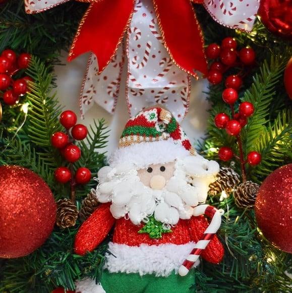 Guirlanda Natalina com Papai Noel / Led