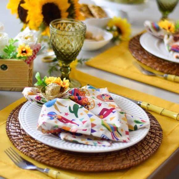 Mesa Posta de Festa Junina 8 Lugares