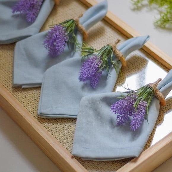 Porta Guardanapo de Lavanda 4 Lugares