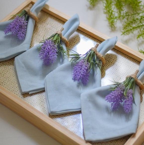 Porta Guardanapo de Lavanda 8 Lugares