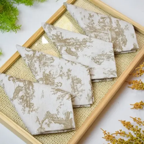 Guardanapo de Linho Toile Du Jouy / 4 Unidades