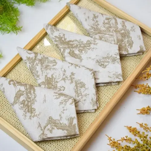 Guardanapo de Linho Toile Du Jouy / 8 Unidades