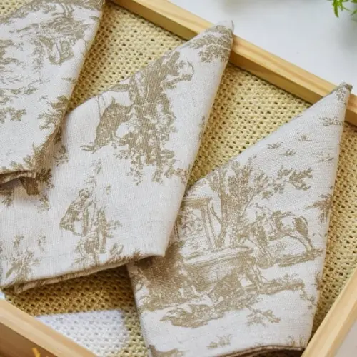 Guardanapo de Linho Toile Du Jouy / 6 Unidades