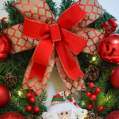 Guirlanda de Natal com Papai Noel