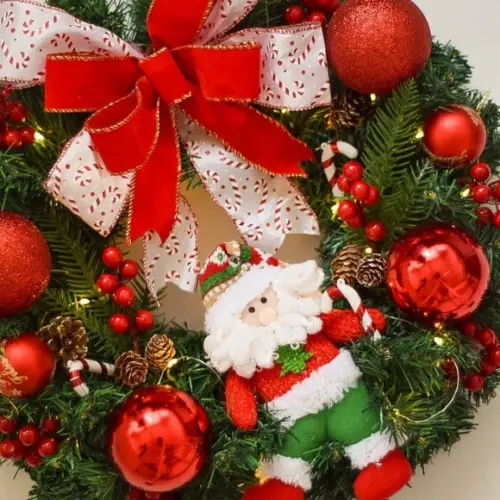 Guirlanda Natalina com Papai Noel / Led