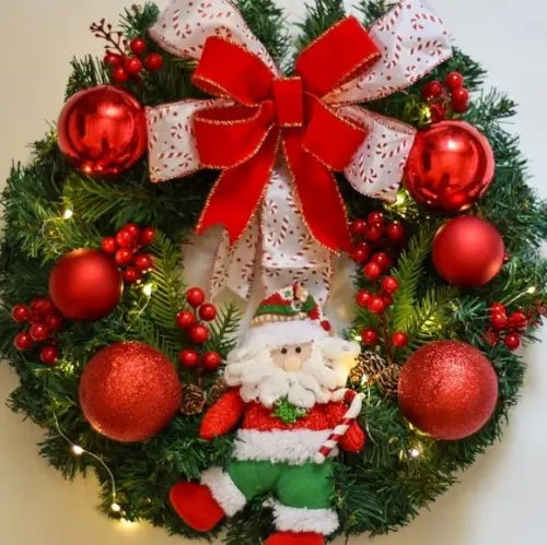 Guirlanda Natalina com Papai Noel / Led